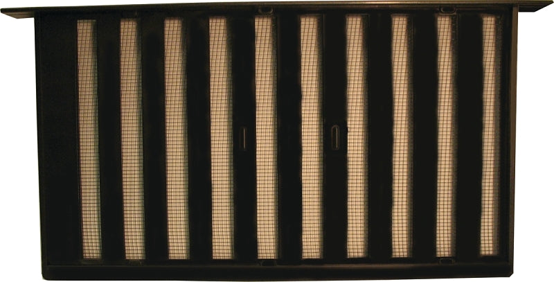 Bestvents 327BL Foundation Vent, Mesh Grill, Aluminum, Black Oxide