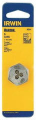 Irwin 9328 Machine Screw Die, #10-24 Thread, NC Thread, Right Hand Thread, HCS