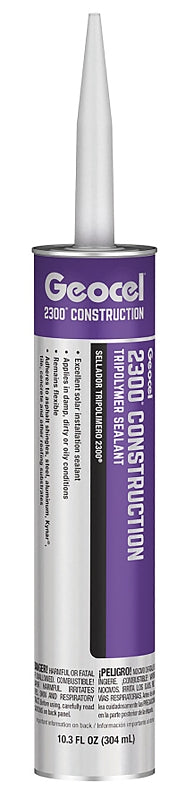 Geocel 2300 Series GC66105 Construction Tripolymer Sealant, Bronze, 10.3 fl-oz Cartridge