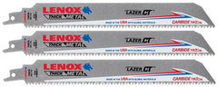 Lenox 2058829 Reciprocating Saw Blade, 1 in W, 9 in L, 8 TPI, Carbide Cutting Edge