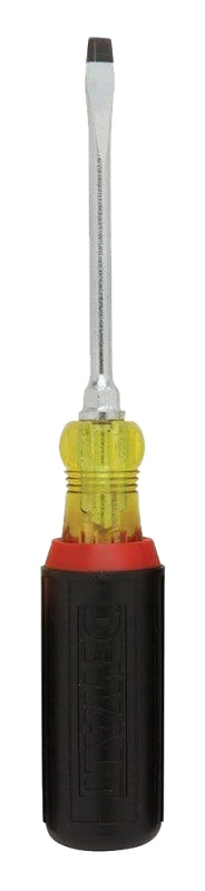 DeWALT DWHT66383 Screwdriver, 1/4 in Drive, Slotted Drive, 4 in L Shank, Vinyl Handle, Comfort-Grip Handle