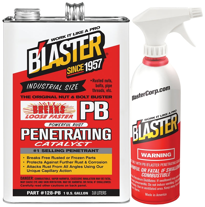 B'laster 128-PB Penetrant, 1 gal, Bottle, Liquid