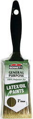 BENNETT P1-50 Paint Brush, 2 in W, Polyester Bristle