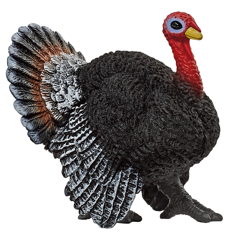 Schleich-S 13900 Turkey Bird Toy, 3 to 8 years, Blue/Red