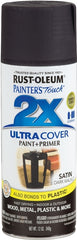 2X Ultra Cover 334064 Spray Paint, Satin, Dark Walnut, 12 oz, Can