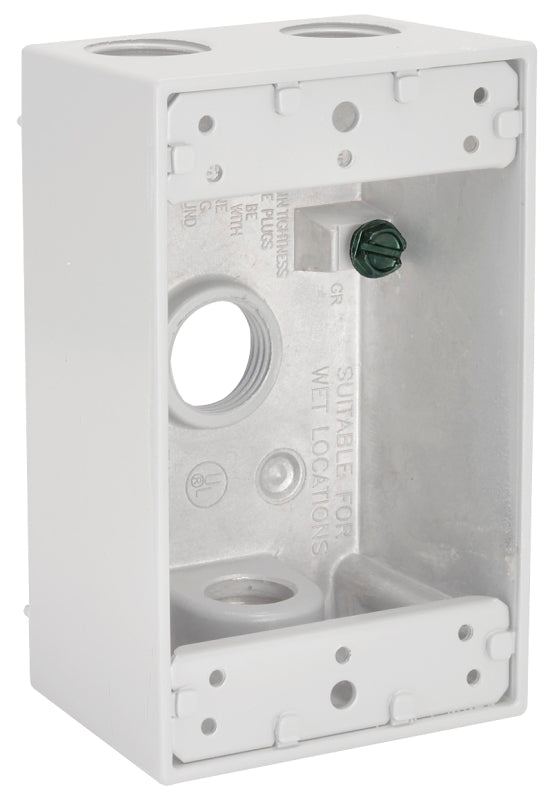 5321-1 WP BOX WHT 1G 4CT 1/2IN