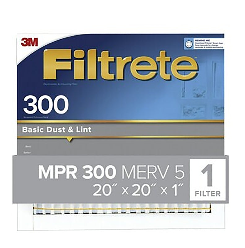 FILTER AIR DUST&LINT 20X20X1IN