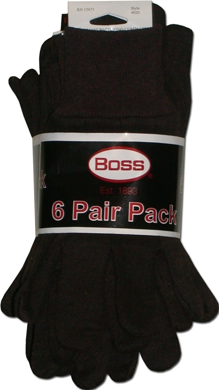 4020-6 GLOVE BROWN JERSEY LG