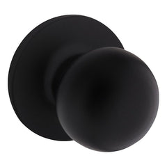 Weiser Safe Lock Regina 9SK10000-054 Passage Door Handle, Knob Handle, Matte Black, 1-3/8 to 1-3/4 in Thick Door