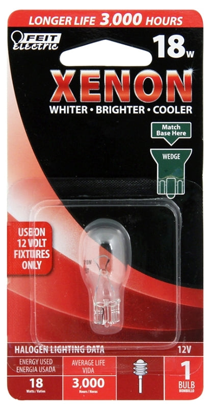 BULB HAL XENON WEDGE BASE 18W