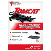 Tomcat 0362310 Mouse Glue Trap, 0.63 in L, 4.88 in W, 6-3/4 in H, Glue Locking