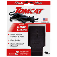 Tomcat 0361510 Mouse Snap Trap, 2 in L, 4-3/4 in W, 6 in H