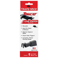 Tomcat 0362010 Live Catch Mouse Trap, Reusable, Plastic, 1/PK