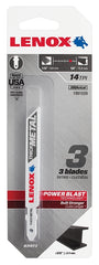 Lenox 1991559 Jig Saw Blade, 3/8 in W, 3-5/8 in L, 14 TPI