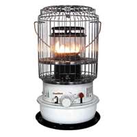 Comfort Glow KW-12A Portable Heater, 1.1 gal Fuel Tank, Kerosene, 10500 Btu, 500 sq-ft Heating Area, Gray