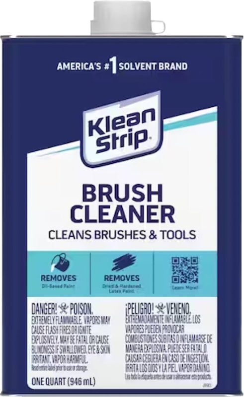 Klean Strip QBC12C Brush Cleaner, Liquid, 1 qt Can