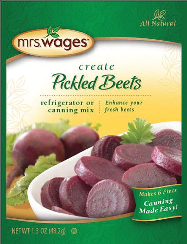 Mrs. Wages W612-J2425 Refrigerator or Canning Pickle Mix, 1.33 oz Pouch