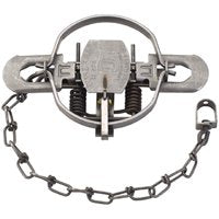 Duke Traps 0490 Coil Spring Trap, Spring Locking, For: Bobcat, Coyote, Fox, Lynx, Otter