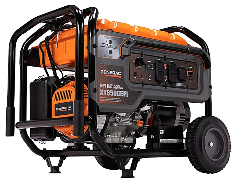 Generac G0064331 Portable Generator, 120/240 V, 7.5 gal Tank, 11 hr Run Time, Electric, Recoil Start