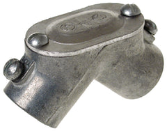 Hubbell PEEE050R1 Pull Elbow with Gasket, 90 deg Angle, 1/2 in, Zinc, Gray