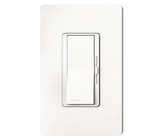 Lutron Diva DVCL-153PH-IV C.L Dimmer, 120 V, 150 W, CFL, Halogen, Incandescent, LED Lamp, 3-Way, Ivory