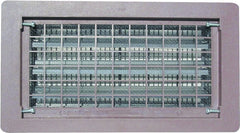 Bestvents 306MGR Foundation Vent, 65 sq-in Net Free Ventilating Area, Mesh Grill, Thermoplastic, Gray