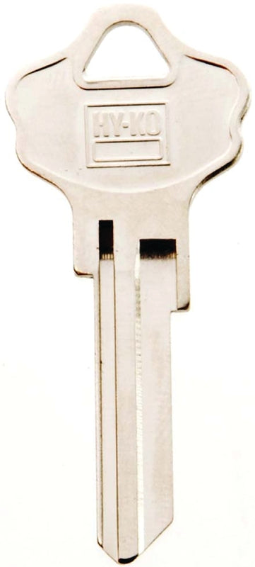 Hy-Ko 11010KW10 Key Blank, Brass, Nickel, For: Kwikset Cabinet, House Locks and Padlocks