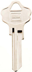 Hy-Ko 11010KW10 Key Blank, Brass, Nickel, For: Kwikset Cabinet, House Locks and Padlocks