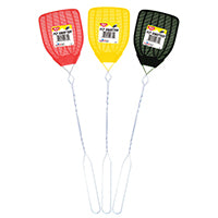 Enoz R-37/51/12 Fly Swatter, 5-3/4 in L Mesh, 4-1/4 in W Mesh, Plastic Mesh