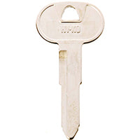 Hy-Ko 11010B56 Key Blank, Brass, Nickel, B56 Key Number