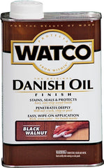 Watco 65351 Danish Oil, Black/Walnut, Liquid, 1 pt, Can