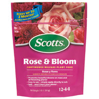 Scotts 1009501 Continuous Release Plant Food, 3 lb Bag, Granular, 12-4-8 N-P-K Ratio