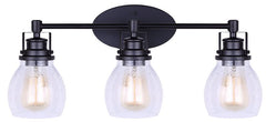 VANITY LIGHT 3LT SEED BLK 100W