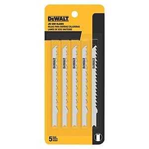 DeWALT DW37005 Jig Saw Blade, 0.3 in W, 4 in L, 6 TPI