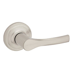 Weiser Elements Henley 9GLC1010-081 Passage Door Handle, Lever Handle, Zinc, Satin Nickel, Universal Hand