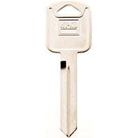 Hy-Ko 11010H75 Key Blank, Brass, Nickel, For: Ford, Lincoln, Mercury Vehicles, H75 Key Number
