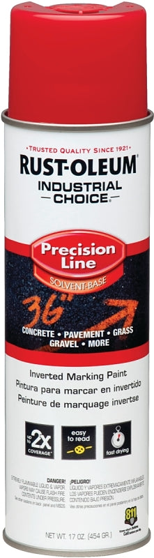 Industrial Choice 203029 Inverted Marking Spray Paint, Semi-Gloss, Safety Red, 17 oz, Can