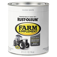 Specialty 280105 Farm Equipment Paint, Gloss, Gloss White, 1 qt