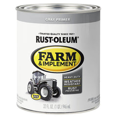 Specialty 280106 Farm Equipment Paint, Gloss, Gray Primer, 1 qt