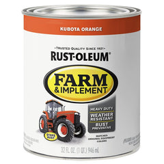 Specialty 280159 Farm Equipment Paint, Gloss, Kubota Orange, 1 qt
