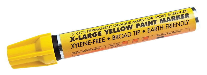 Forney 70832 Paint Marker, XL Tip, Yellow