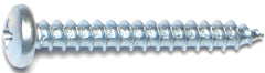 Midwest Fastener 03252 Screw, #10 Thread, Coarse Thread, Pan Head, Phillips Drive, Self-Tapping, Sharp Point, Steel