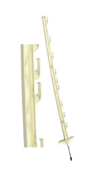 Gallagher G72413 Tread-In Double Foot Post, 39 in OAH, Plastic, White
