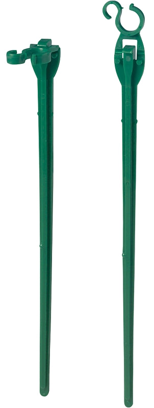 Adams 9105-99-1640 Light Stake, 10 in L, Christmas, Polypropylene, Dark Green