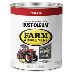 Specialty 280155 Farm Equipment Paint, Gloss, Ford Red, 1 qt