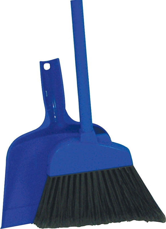 Quickie 700-409TRI Angle Broom, 10 in Sweep Face, Polypropylene Bristle, Steel Handle