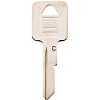 Hy-Ko 11010B50 Key Blank, B50 Key Number, Brass, Nickel