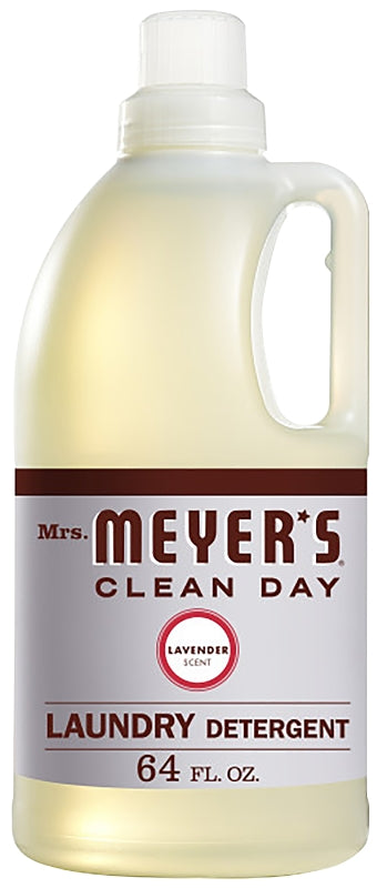 Mrs. Meyer's Clean Day 14531 Laundry Detergent, 64 oz Bottle, Liquid, Lavender