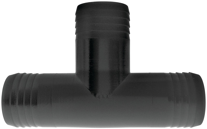 Green Leaf T38P Hose Adapter Tee, Polypropylene, Black