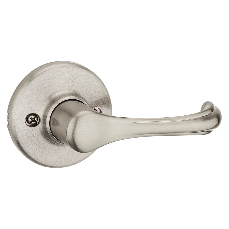 Kwikset 488DNL 15 Half Dummy Door Lever, Satin Nickel, Zinc, Residential, Reversible Hand, 3 Grade